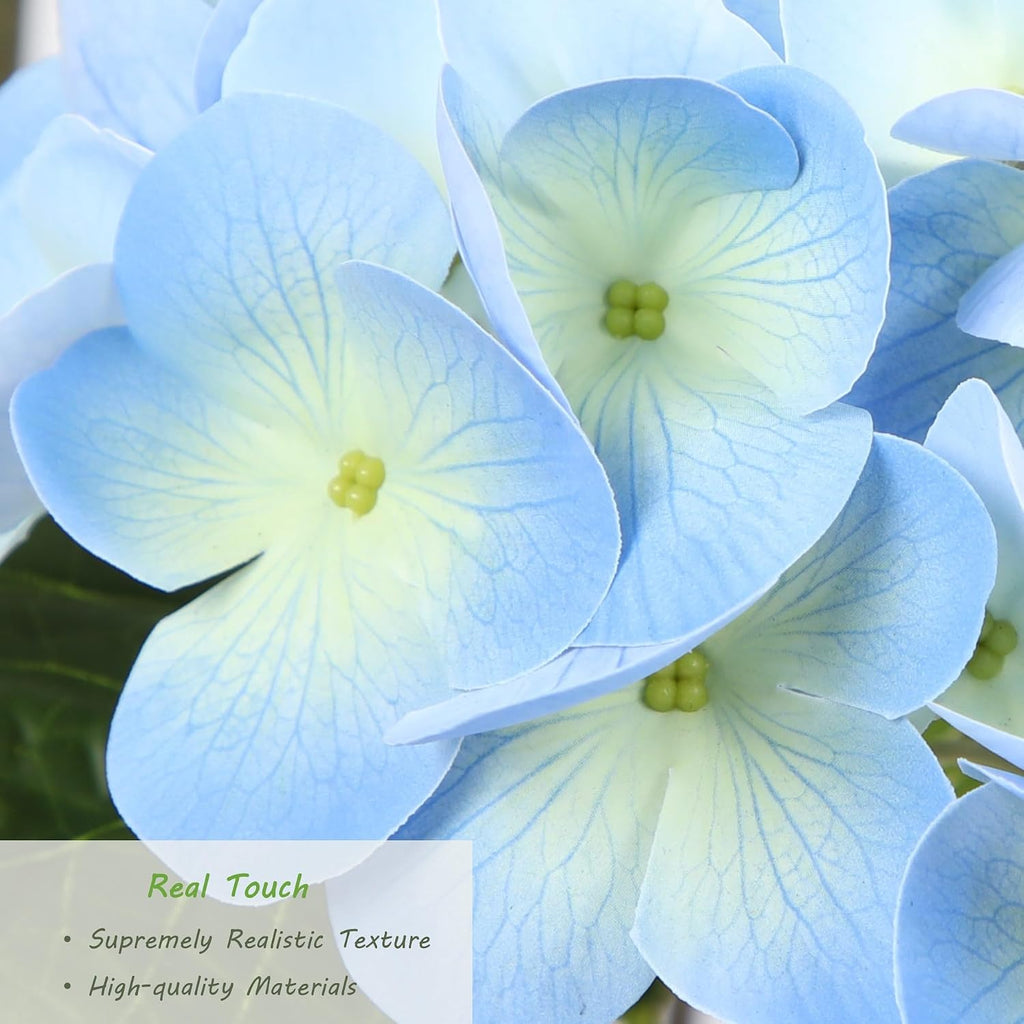 nafresh 3ft real touch faux hydrangea tree outdoor, close-up detail