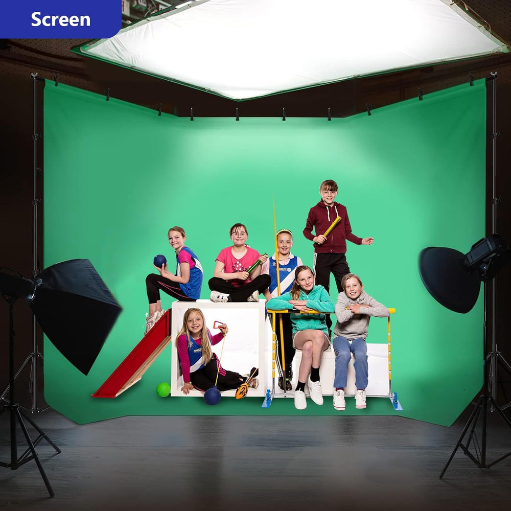 SLOW DOLPHIN Photo Studio Background Stand Support Kit Backdrop Stand, 40ft (...