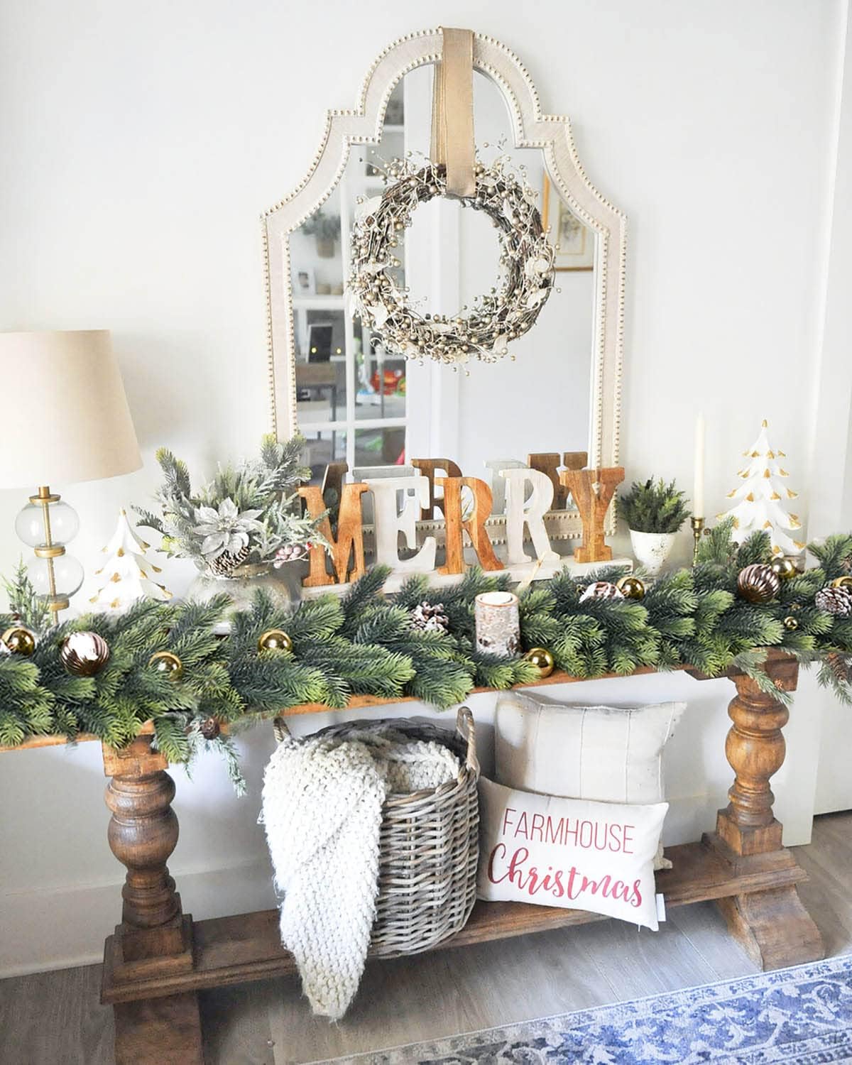 6 Feet Artificial Christmas Pine Garland Clearance, Winter Greenery Garland for Holiday Season Mantel Fireplace Table Runner Centerpiece Décor