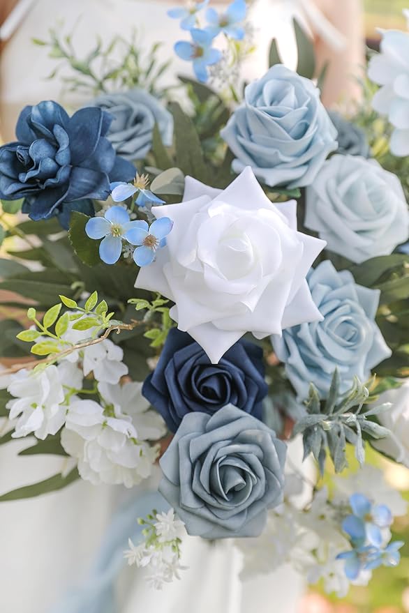Serra Flora Artificial Flowers Combo Box Set for DIY Wedding Bouquets Centerpieces Arrangements Bridal Shower Party Home Decorations