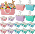 Pinkunn 48 Pcs Basket for Gift Empty DIY Bulk Basket with Handle, Pastel