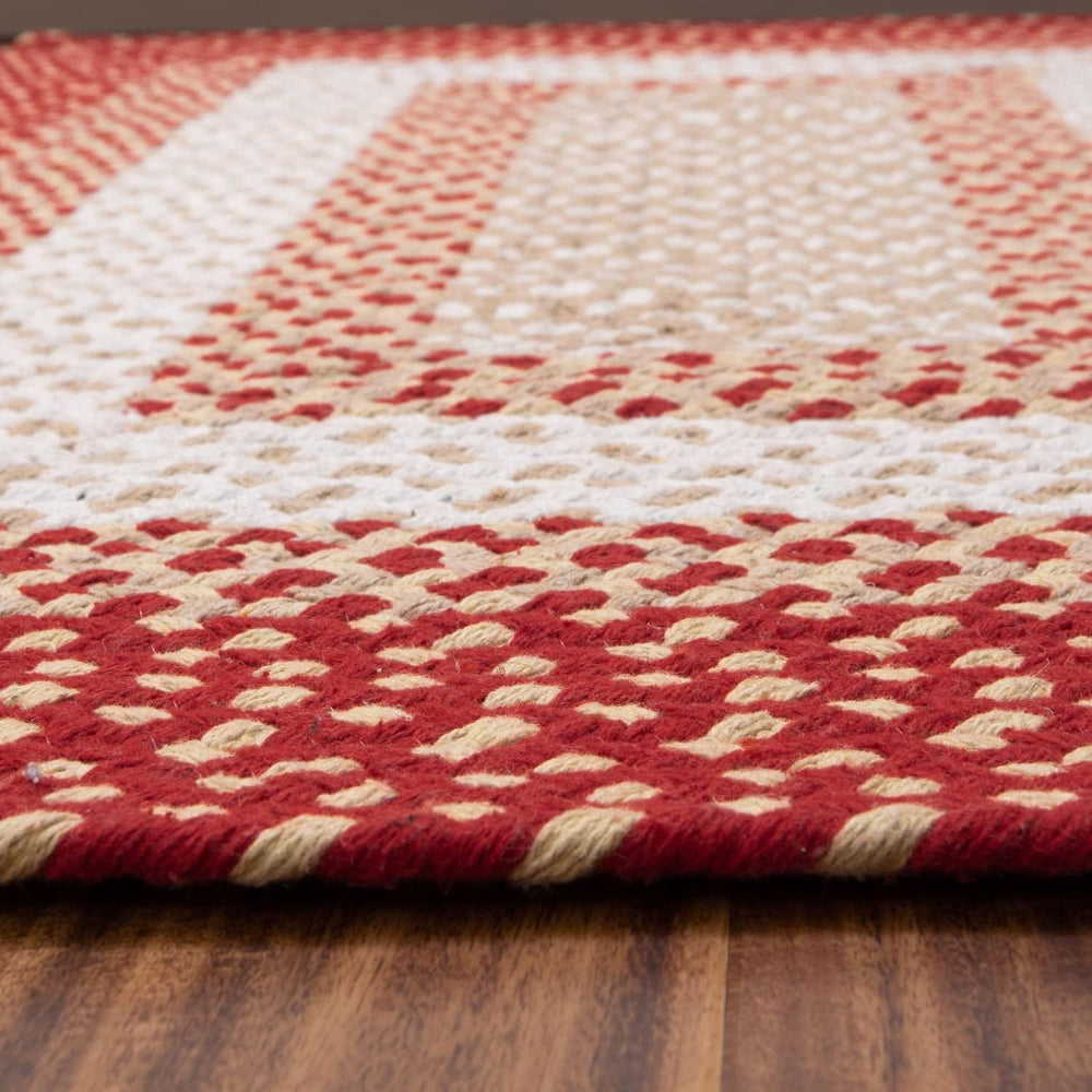 Super Area Rugs 2X6ft Farmhouse Braided Rug Runner - Natural Soft Cotton Carp...
