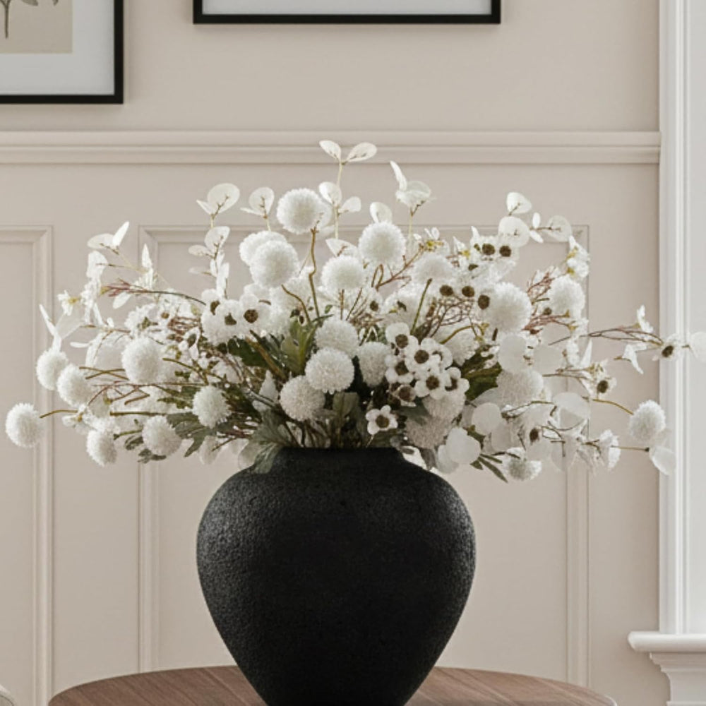 20pcs White Artificial Flowers Bulk Centerpiece For Table, Real Look