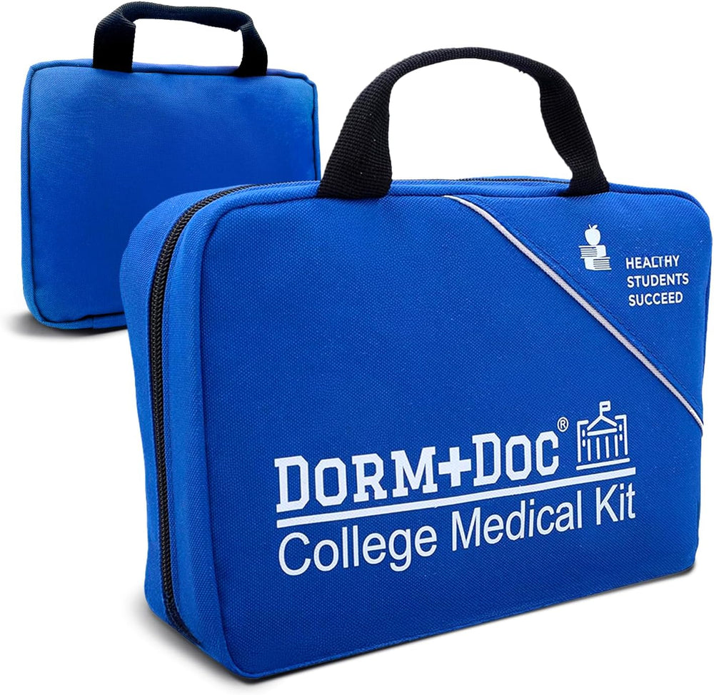 College 175pc Emergency First Aid Kit for Dorm Rooms (Blue)