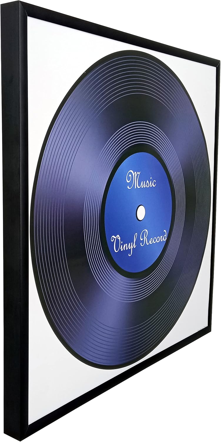 4 Pack Black Aluminum Vinyl Record Frame 12.5x12.5 Inch