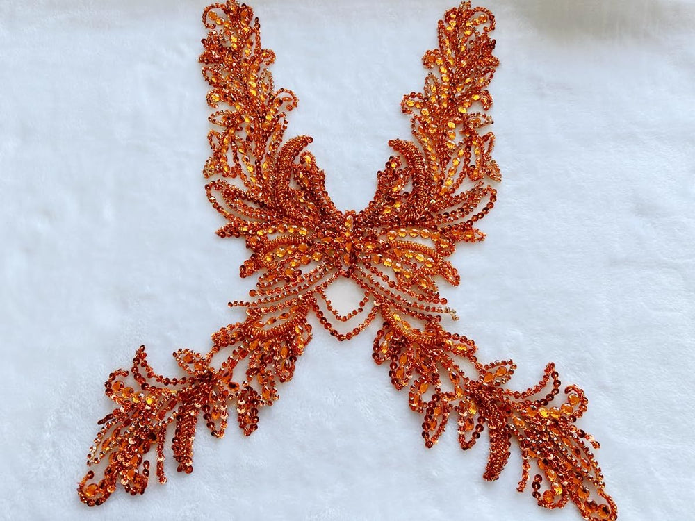 Pure Hand Sewing Beads appliqués sew on shin Rhinestones Sequins Trim Patches...