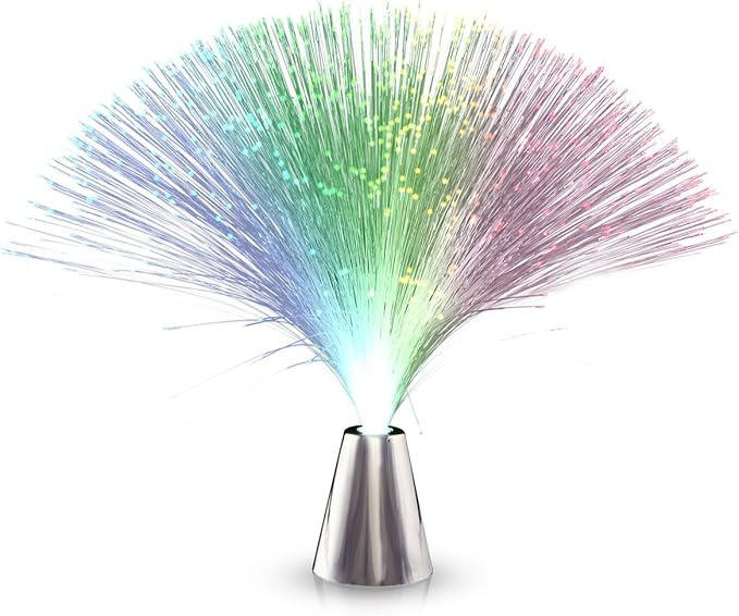 Light Up Fiber Optic Party Centerpieces with Color Changing LED Lights (Set of 12)