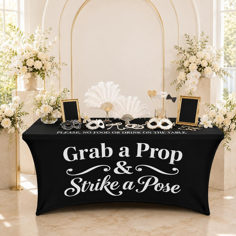 Gilprop Photo Booth Props Tablecloth Spandex Table Cover, Classic, 4ft