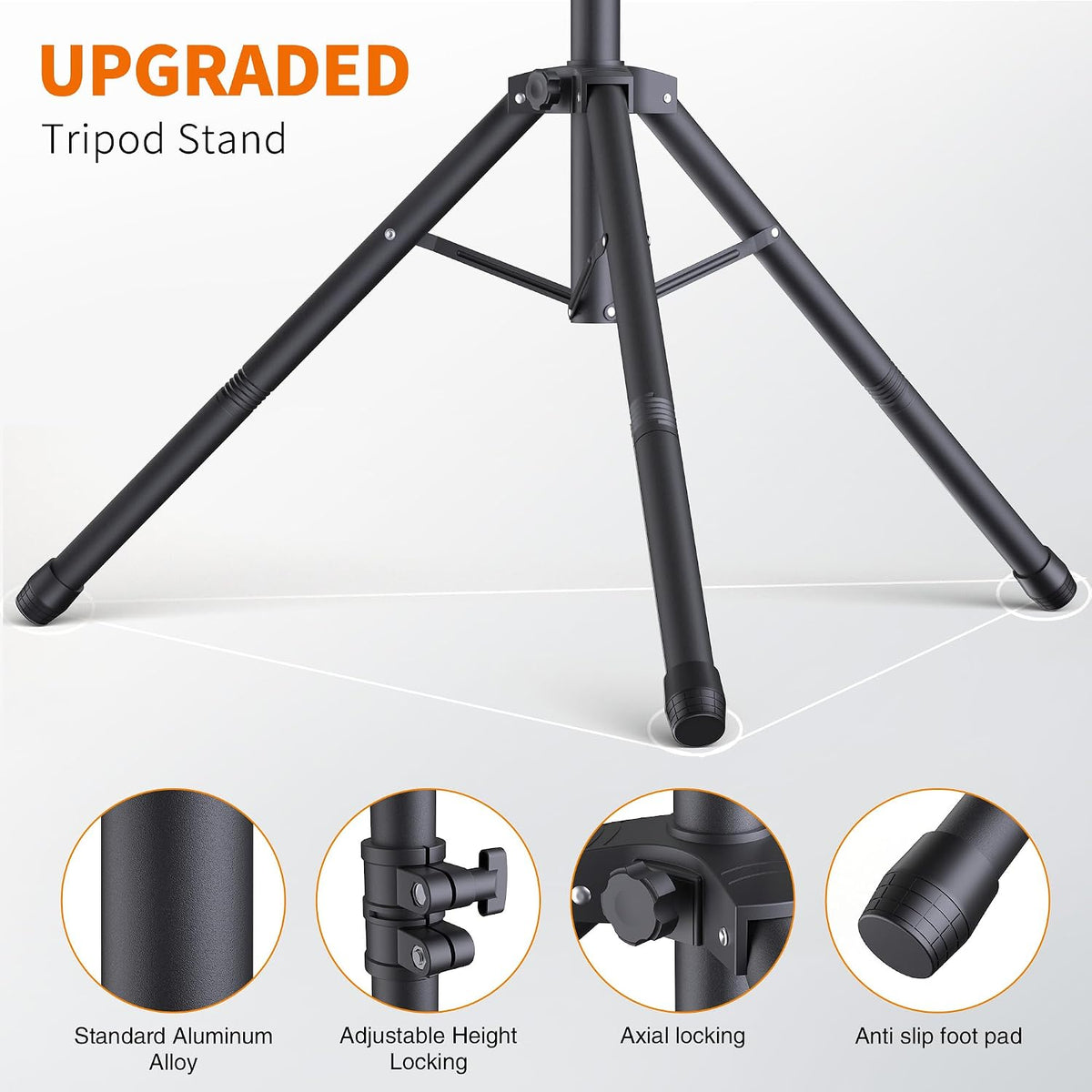 forlogic portable t-shape backdrop stand support kit 8x7.2ft, package contents