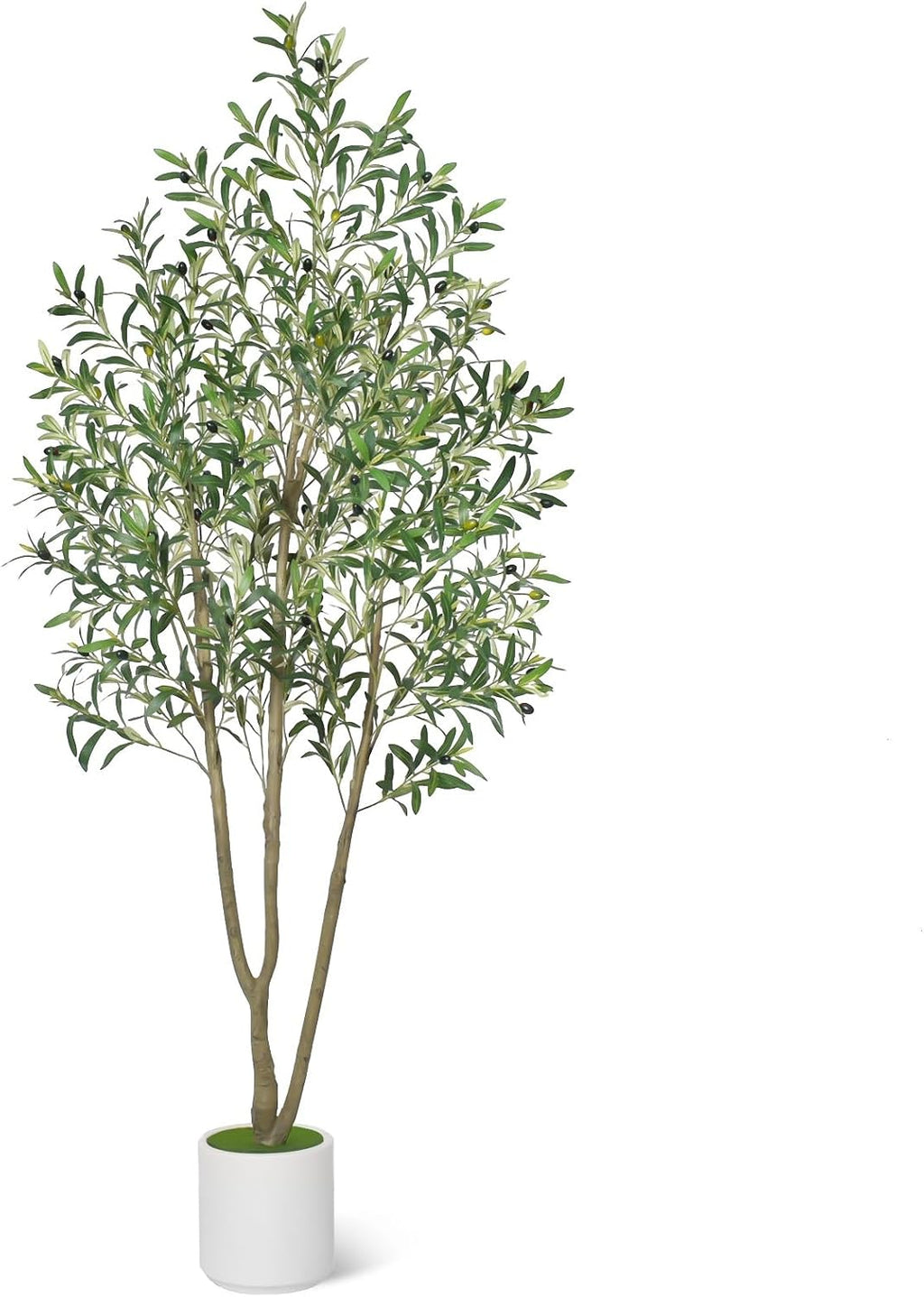 Timoo Faux Olive Tree 7FT Tall Olive Trees Artificial Indoor with Planter