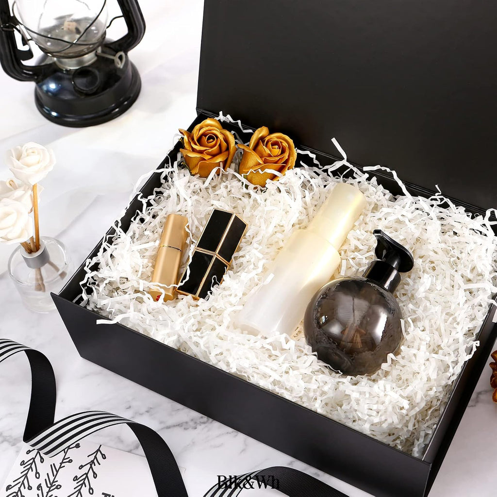 6 magnetic gift boxes with lids 11.5x8.1x3.8 inches shown in use