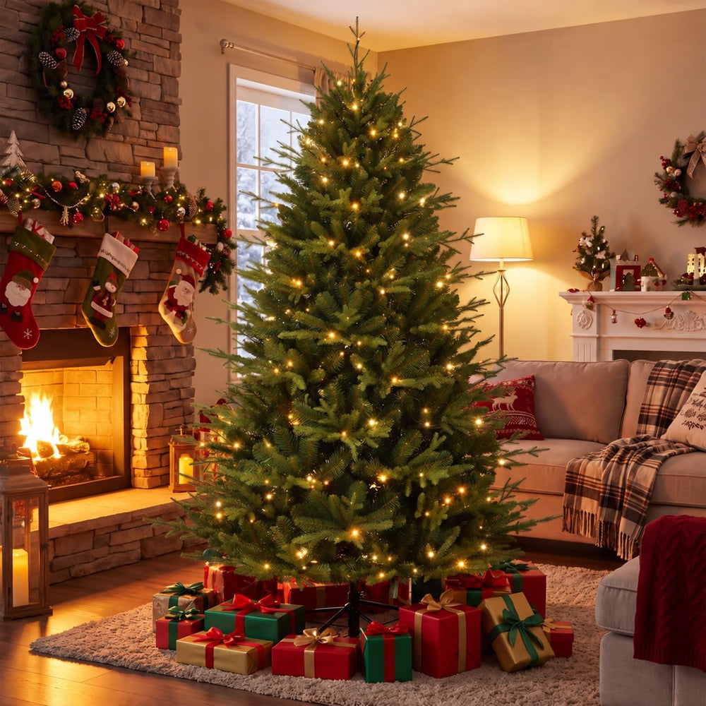 GarveeHome 6ft Artificial Christmas Tree, Xmas Tree with 1248 + Tips