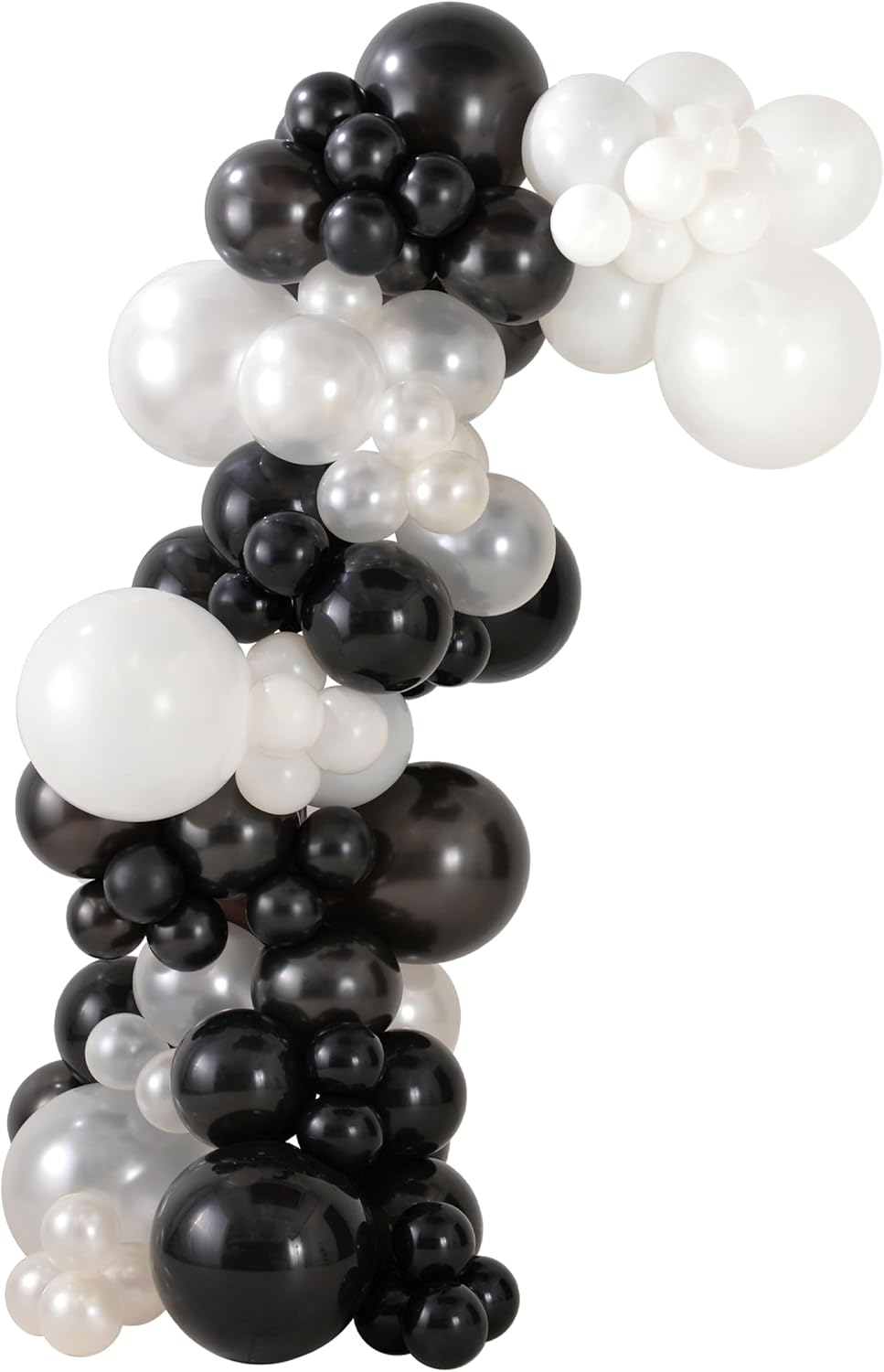 Party City 90 count Latex Balloons Garland Black and White
