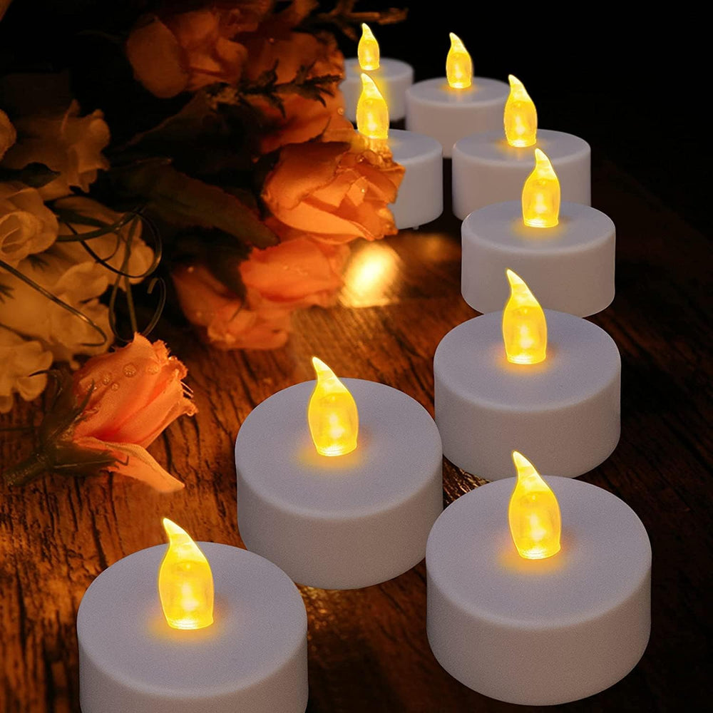 150 Pack Flameless LED Tea Lights Candles Flickering 200+Hours Warm Yellow