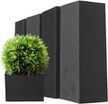 XCEL Floral Foam Blocks - Reusable, Weather Resistant Foam - Perfect for Fresh & Artificial Flower Arrangements, Crafts, Planter Boxes, Home Decor & More - 4-Pk, Black (9” x 3” x 3”)