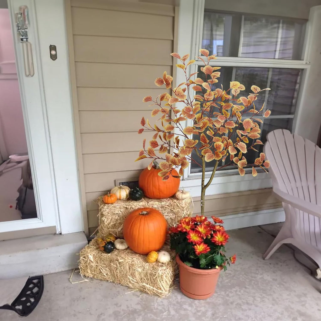 5ft fall artificial tree for decoration fall eucalyptus, package contents