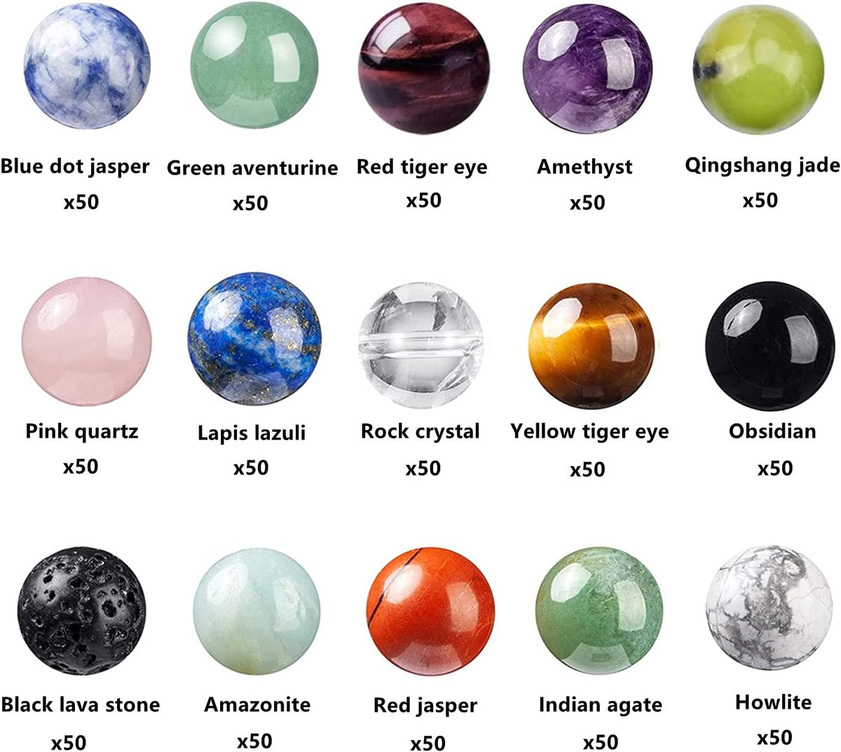 6mm natural stone beads crystal bracelet jewelry making, close-up detail