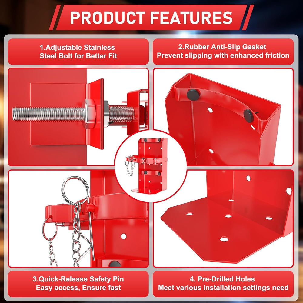 Fire Extinguisher Mount, Heavy Duty Fire Extinguisher Bracket for School Home...