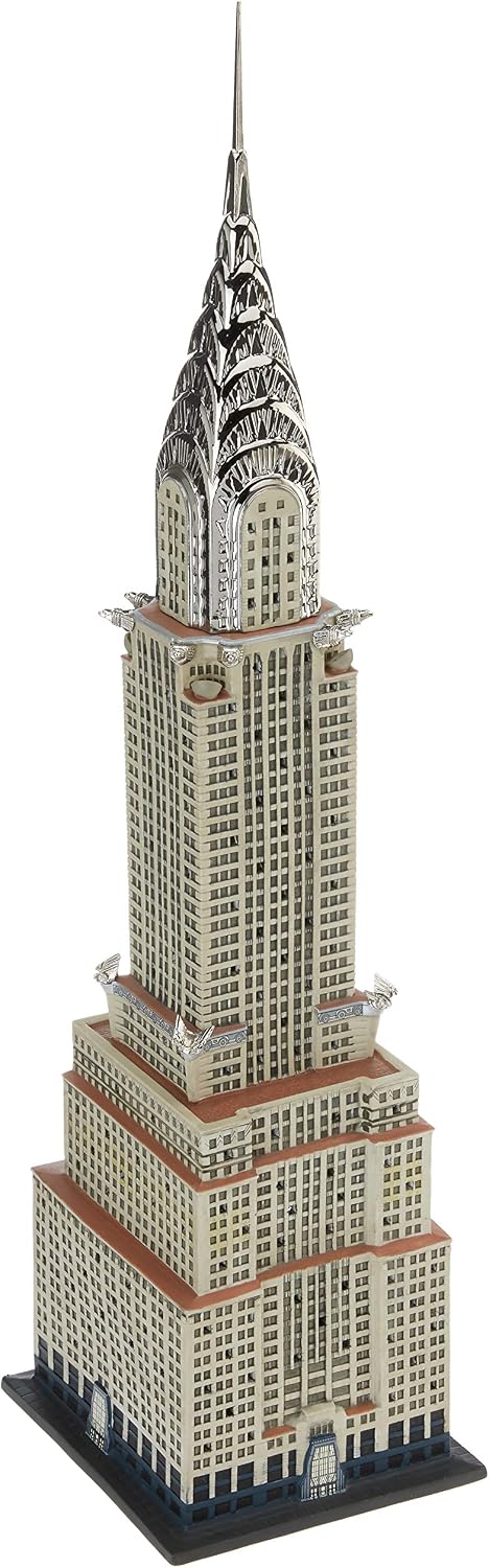 Department 56 Porcelain Christmas in the City Village The Chrysler Building Lit House