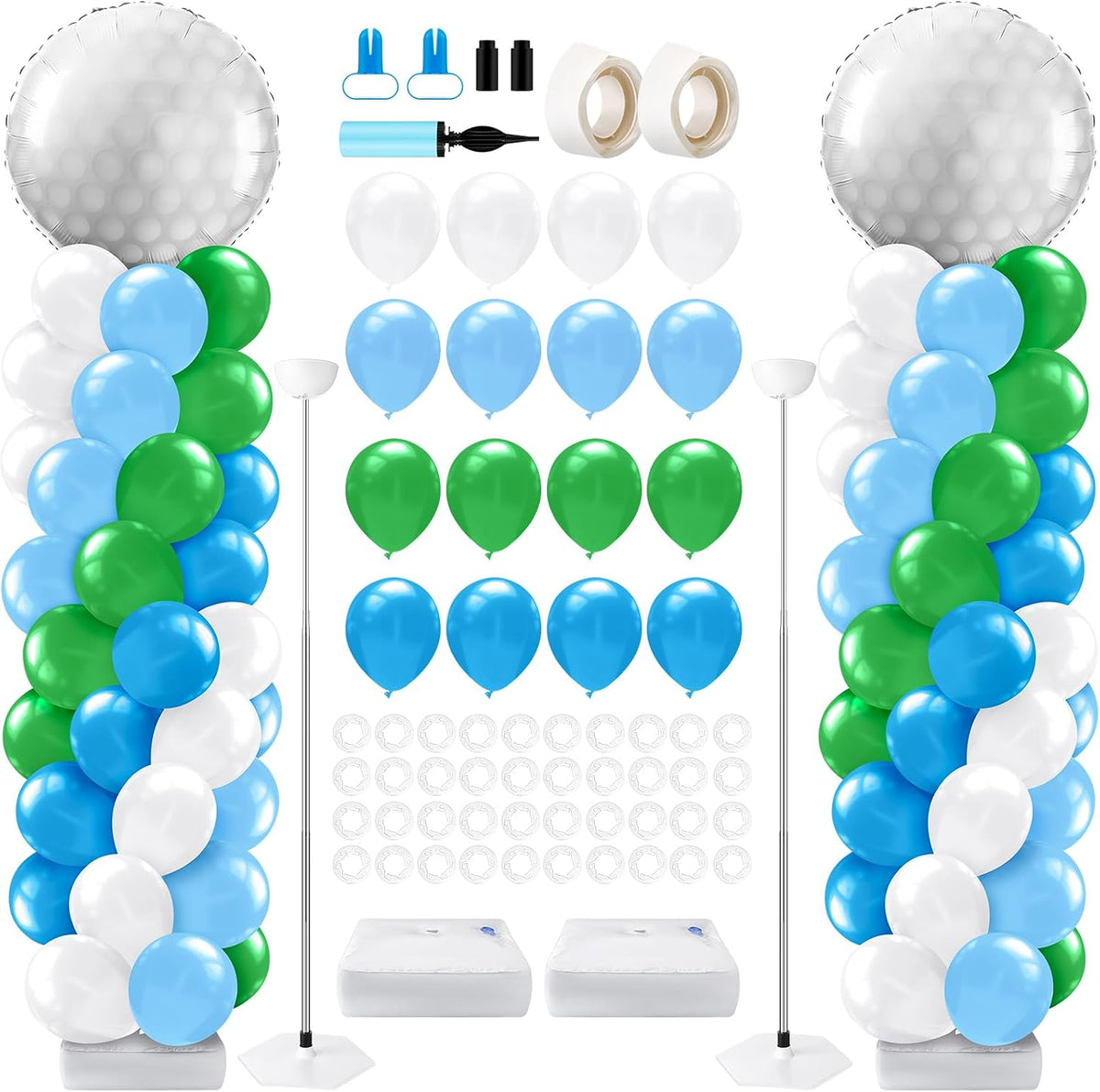 Kasyat 2 Sets Golf Balloon Column Stand Kit