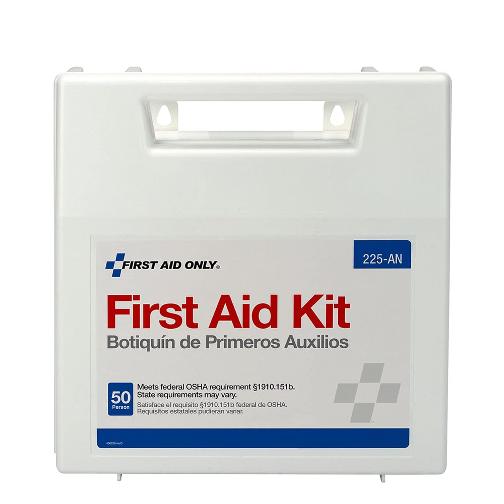 First Aid Only 225-AN 50-Person OSHA-Compliant First Aid Kit, Emergency First...