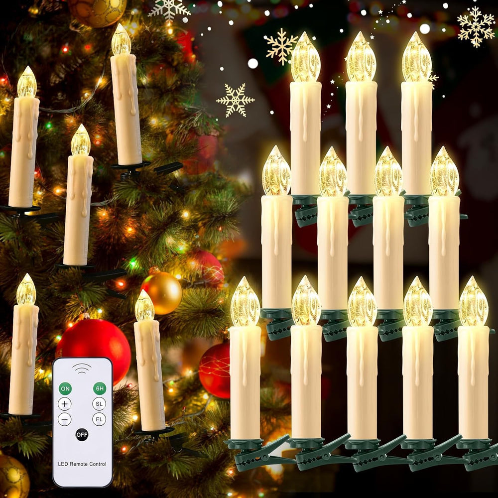 JOSU Floating Candles with Remote Control, Thanksgiving Christmas Decoration ...