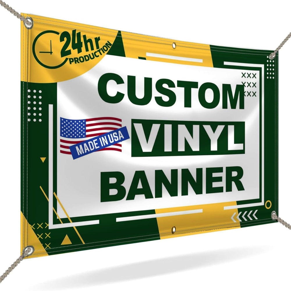 Custom Banner 3ft x 6ft Vinyl Banner Custom Backdrop - Full Color 13 Oz Sign ...
