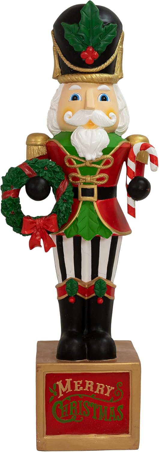 Sunnydaze Karl the 4ft Giant Nutcracker Statue, Christmas Decoration, Resin