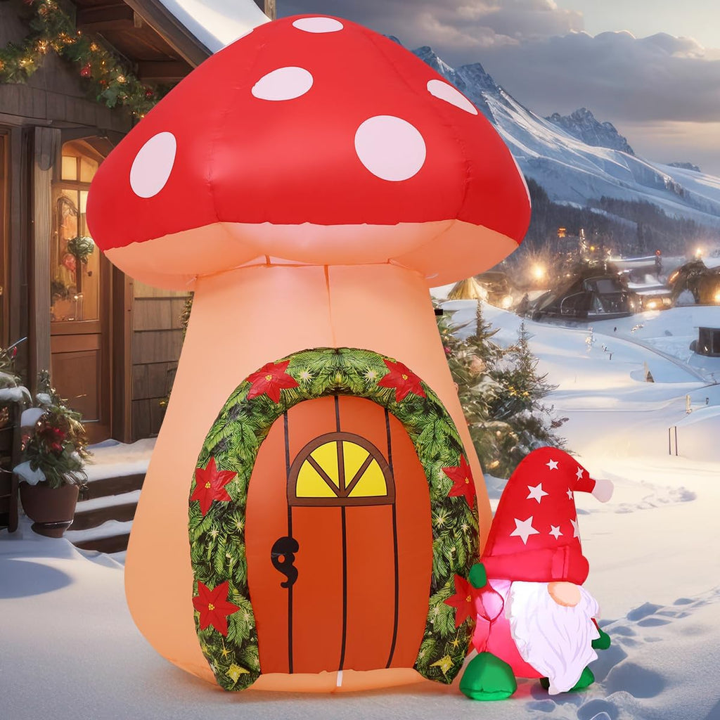 comin 5.7 ft christmas inflatables outdoor decorations inflatable showing dimensions