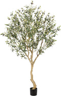 Realead 7FT Olive Trees Artificial Indoor - Tall Faux Olive Tree 7 Feet
