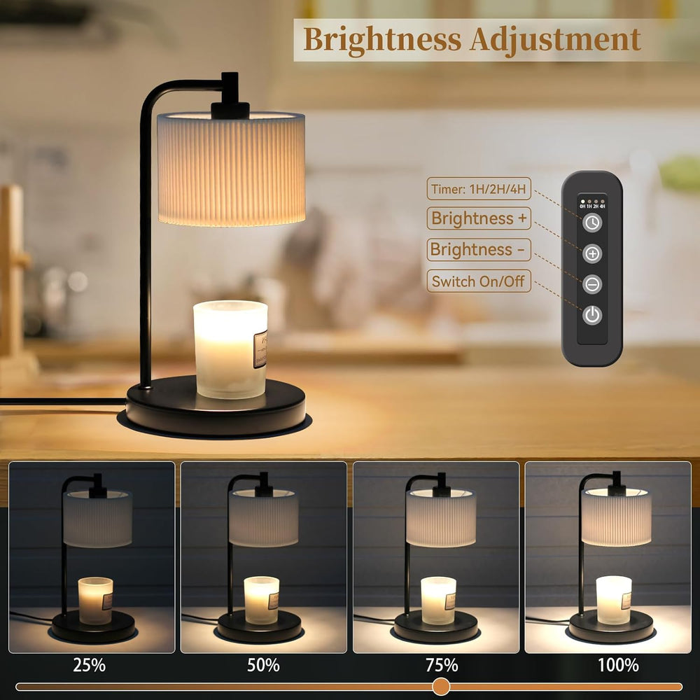 NITOWOLF Candle Warmer Lamp with Timer, Dimmable Wax Warmer Lamp Candle Lamp ...