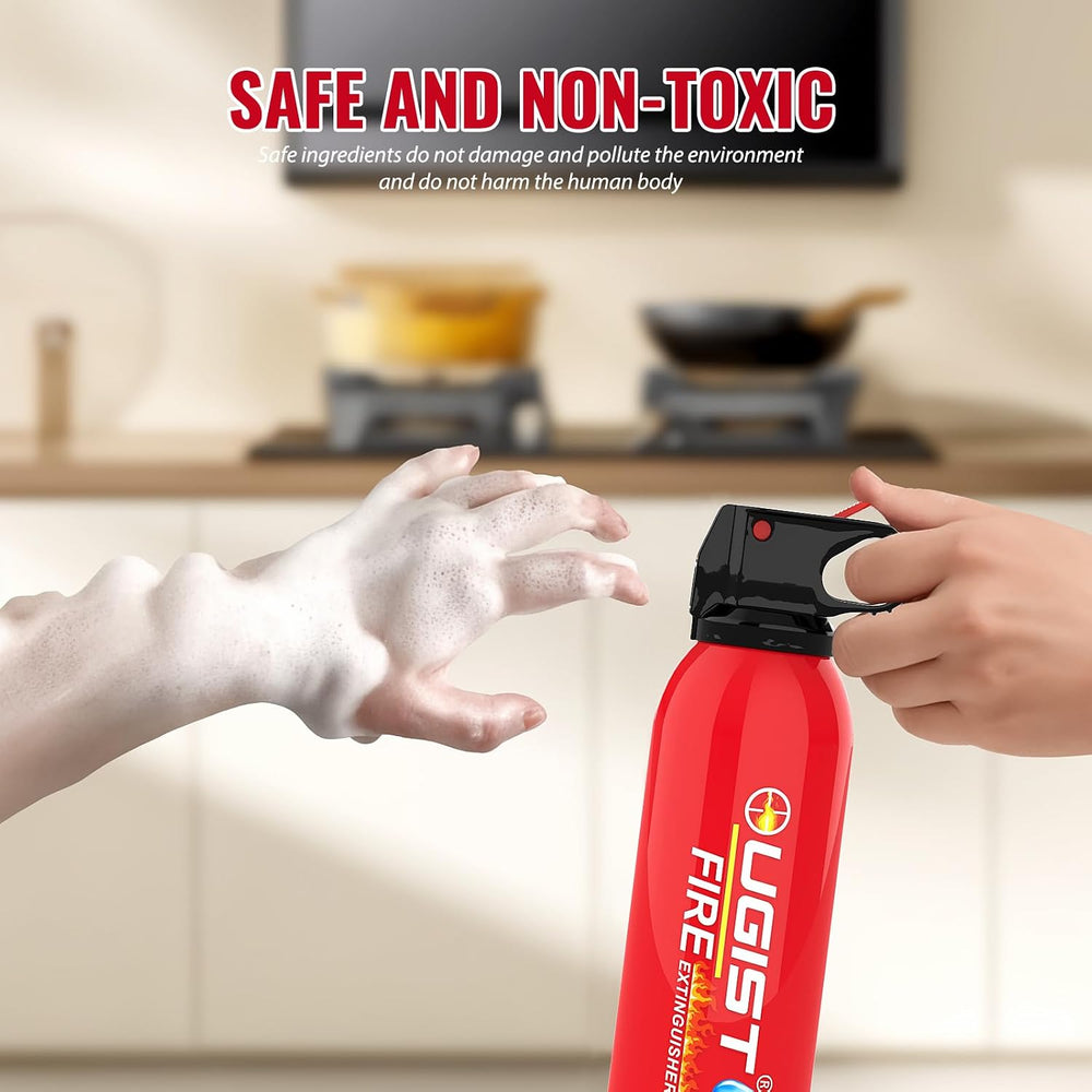 Ougist Small Portable Fire Extinguisher for Home and Kitchen, 21oz Each, 6-Pa...