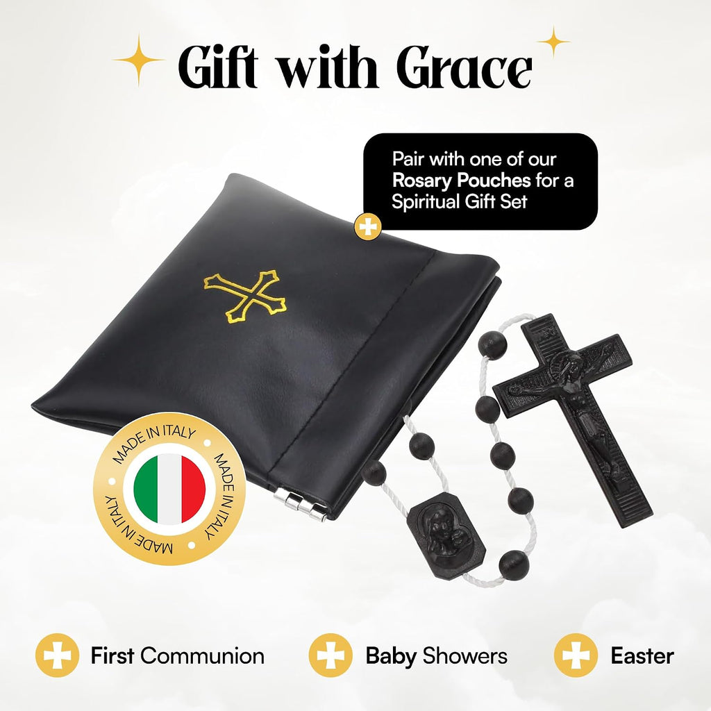 rosarymart catholic rosary beads for prayer – violet, package contents