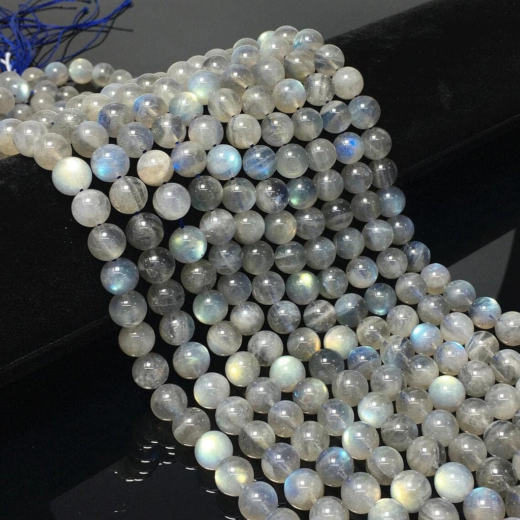 150pcs 8mm Labradorite Beads Natural Gemstone Beads Round Loose Beads for Jewelry Making