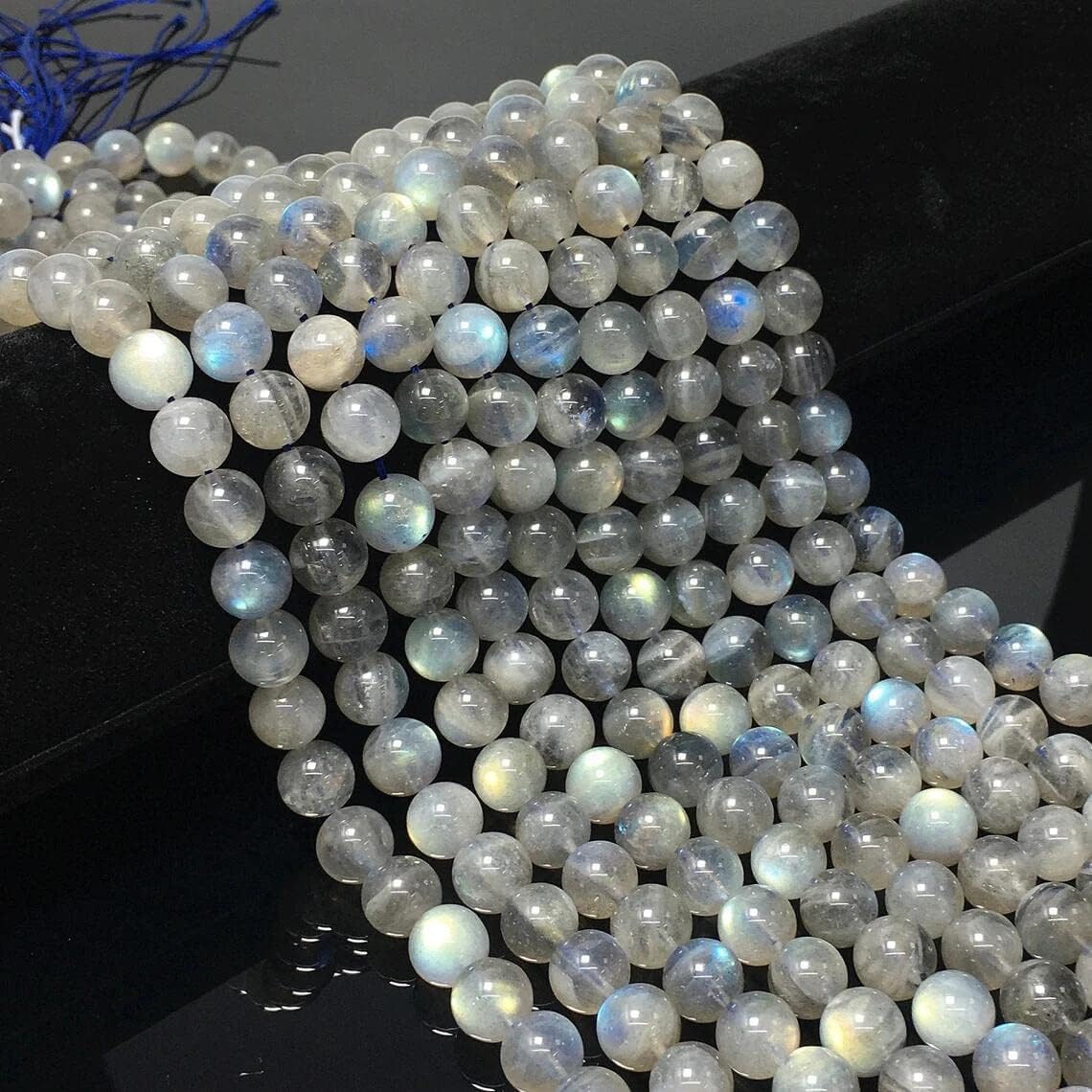 150pcs 8mm Labradorite Beads Natural Gemstone Beads Round Loose Beads for Jewelry Making