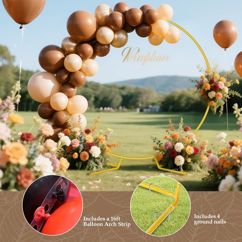 Antizz 7.2FT Round Balloon Arch Stand, Circle Wedding Arches for Party
