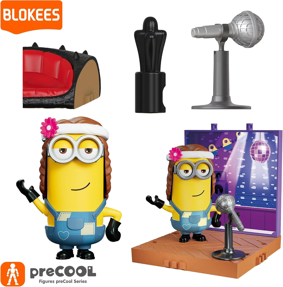 blokees | precool- minions-series 2| celebration party | showing dimensions