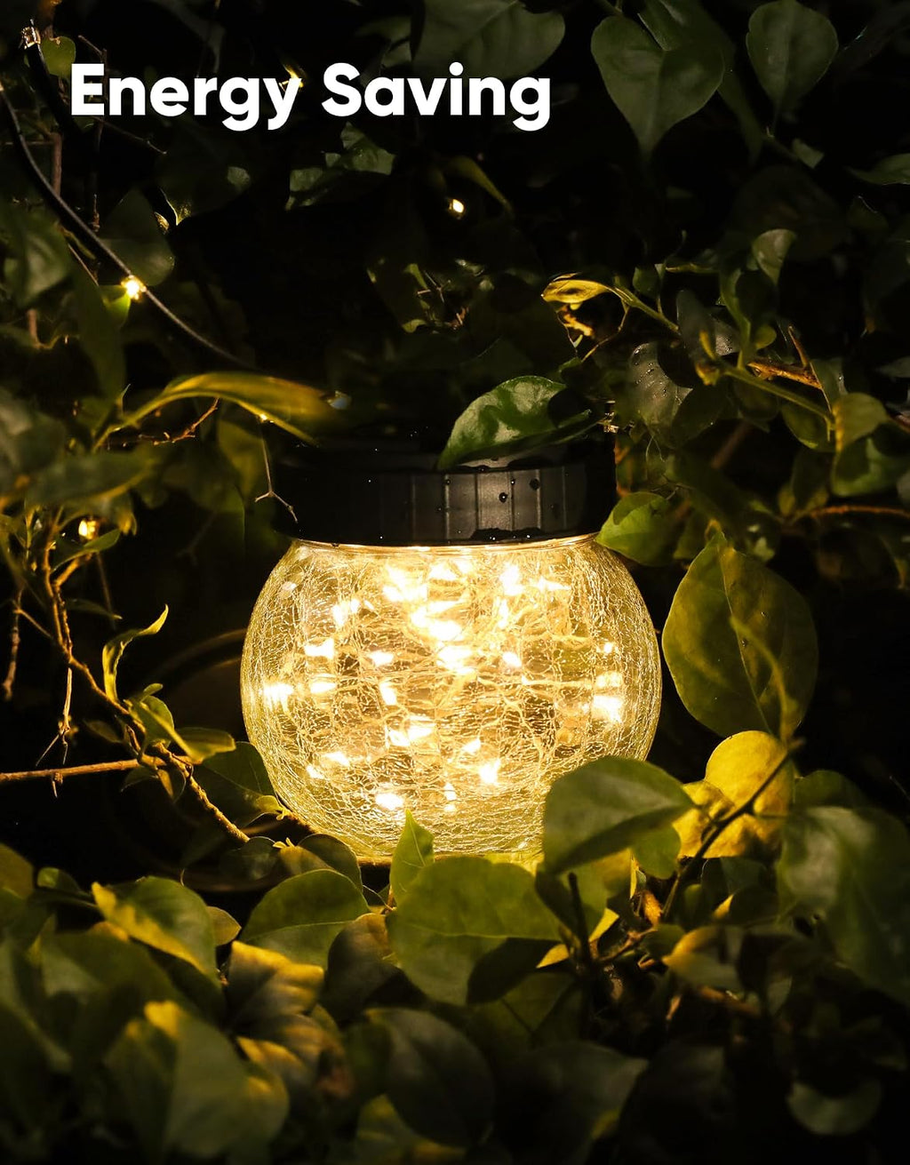 solar lanterns solar lights outdoor waterproof 6-pack, solar on a desk or shelf