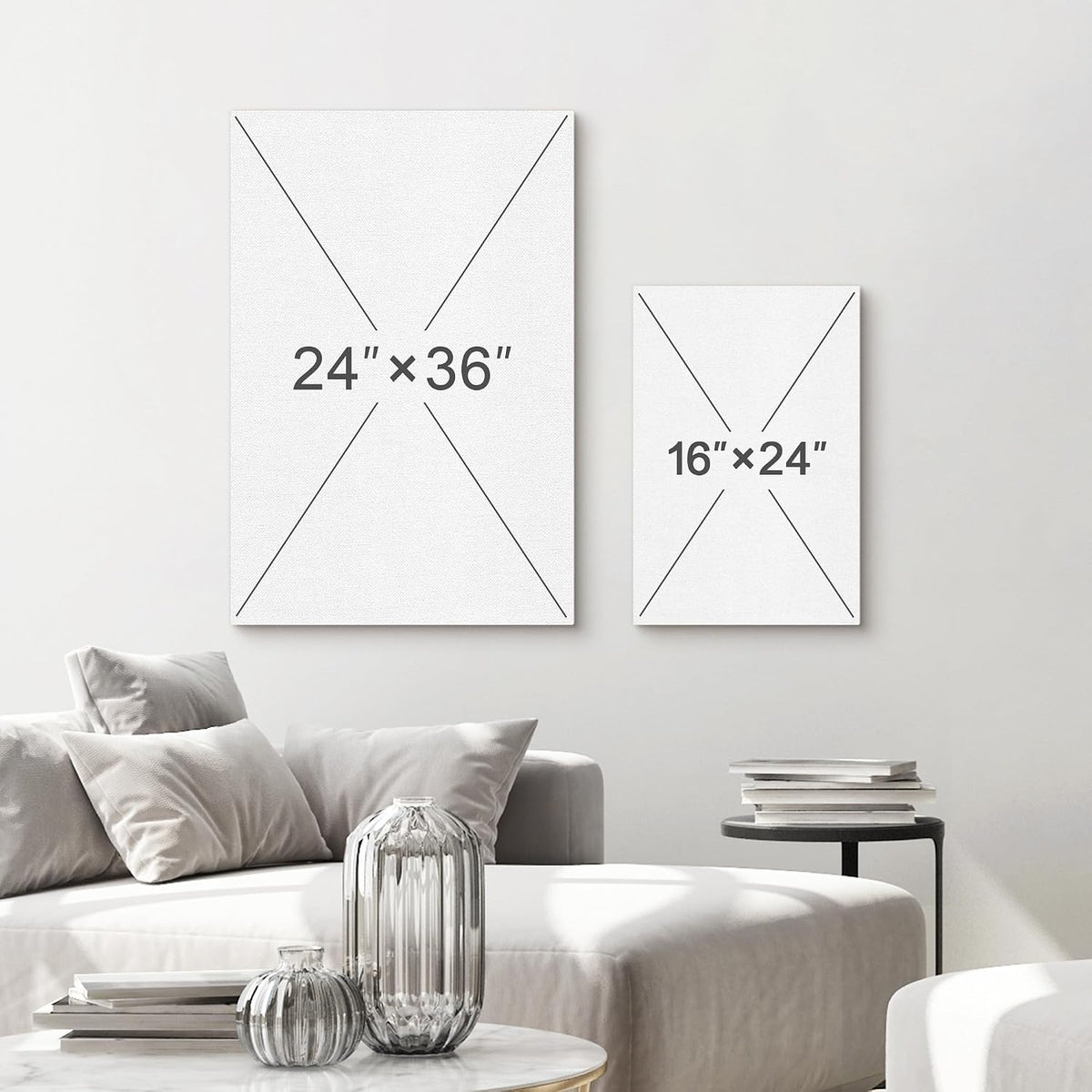 wall26 - 3 piece canvas wall art, package contents
