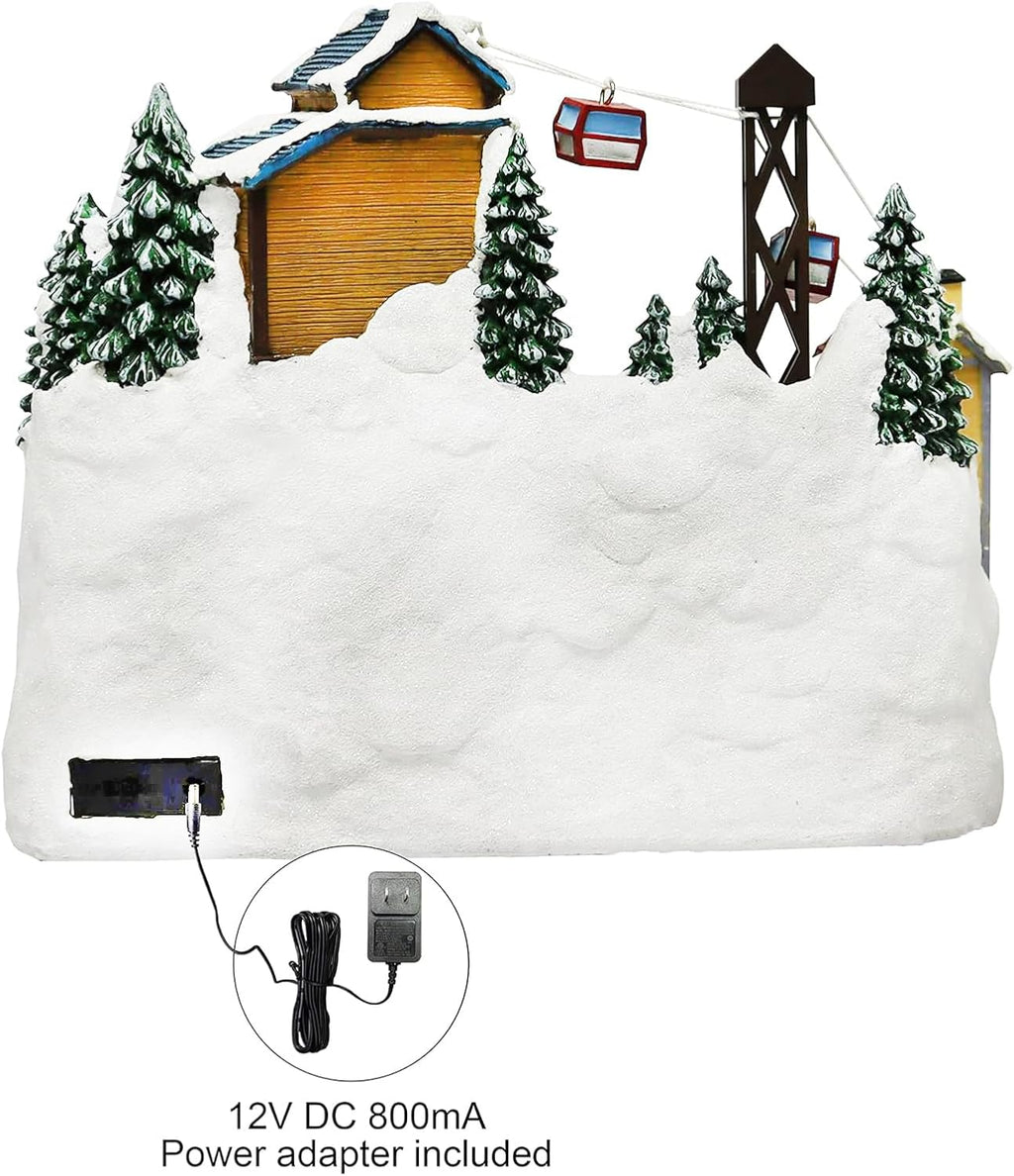 moments in time christmas village building mount lure showing dimensions