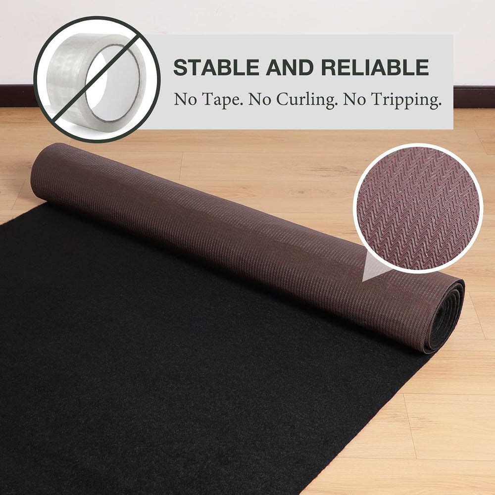 SALLOUS 450 GSM Extra Thick Runner Rug 4x50ft, Heavy-Duty Reusable Carpet Run...