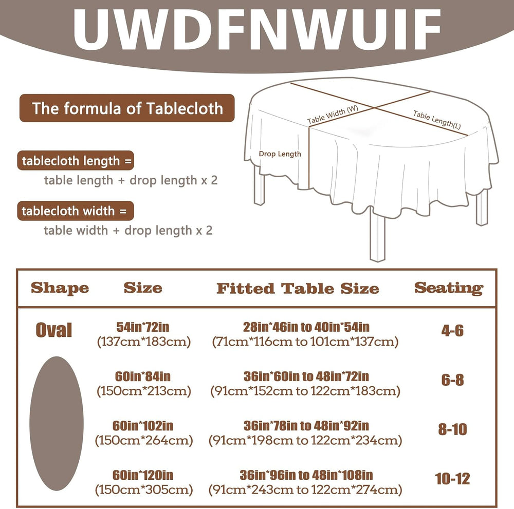 Fall Thanksgiving Tablecloth Waterproof Pumpkin Table Cloths for Autumn Harve...