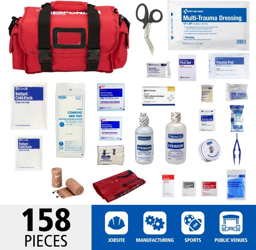 First Aid Only 520-FR All-Purpose First Responder Emergency First Aid Kit for...