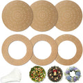 Wreath Boards Kit, 3 Solid & 3 Ring with 100 Ties for DIY Wreath Making