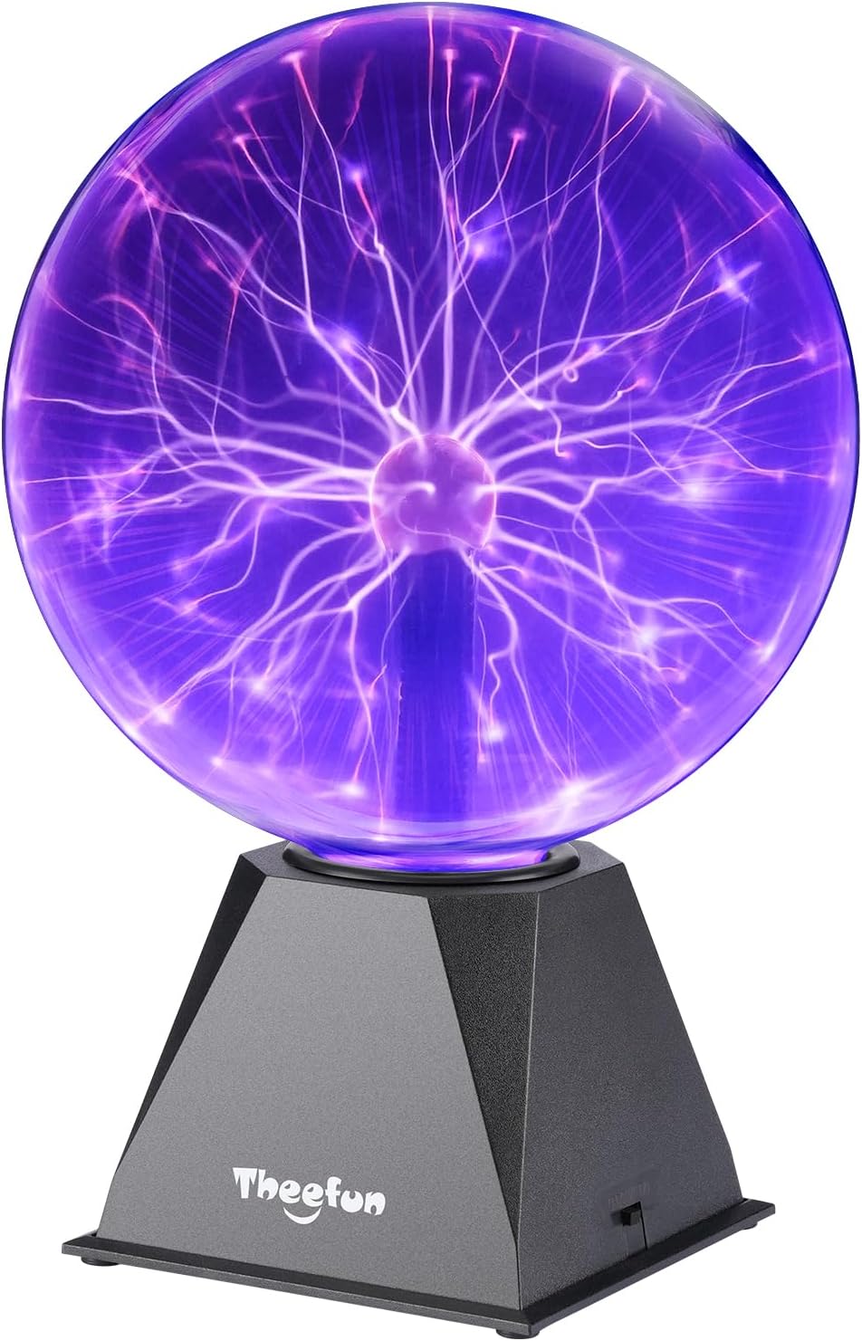 Theefun Plasma Ball 8 Inch Plasma Lamp Touch & Sound Sensitive Plasma Globe