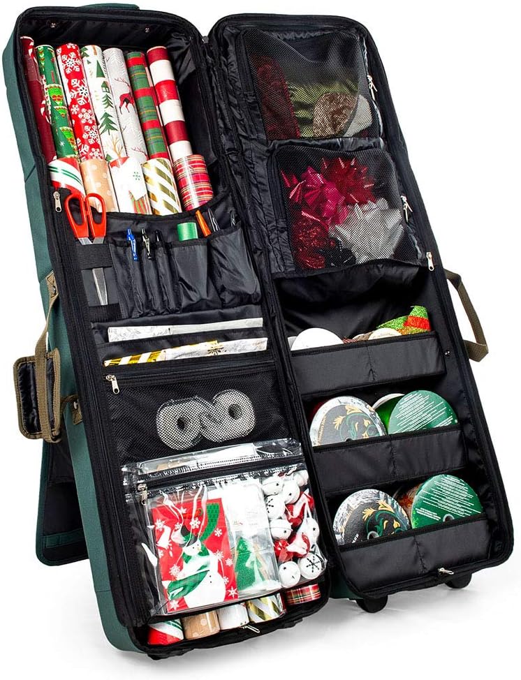 Gift Bag Wrap and Craft Organization Storage, Holds 14 (40 in) Rolls & More