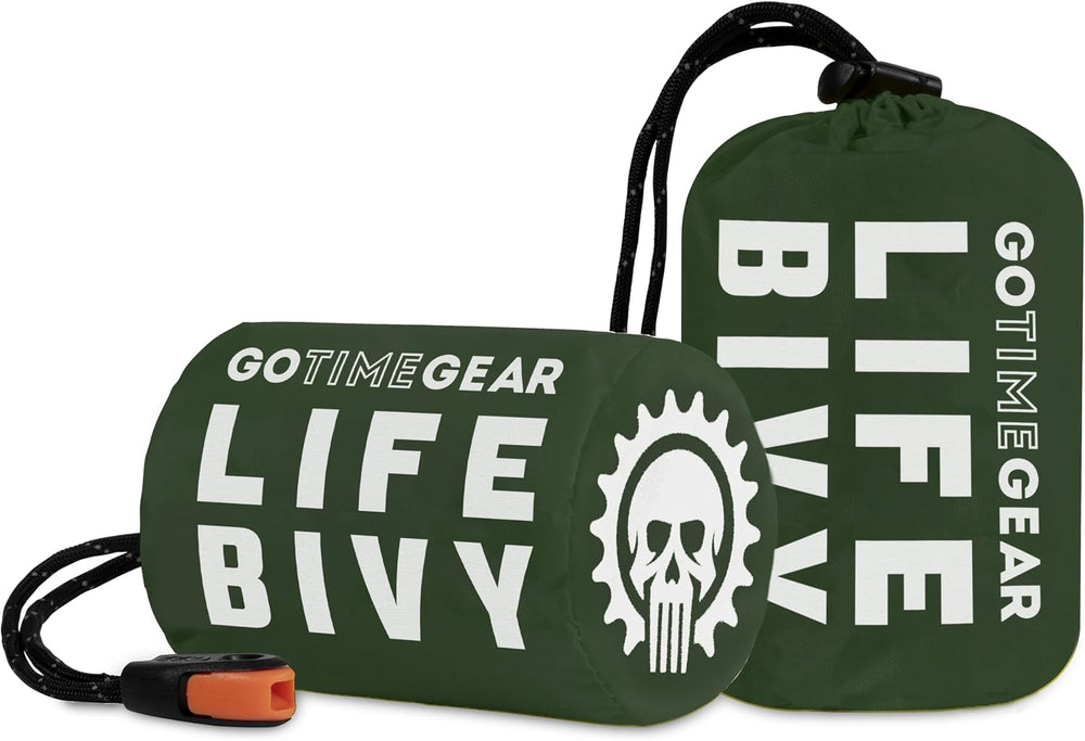 Go Time Gear Life Bivy Emergency Survival Sleeping Bag Thermal Bivy - Use as ...