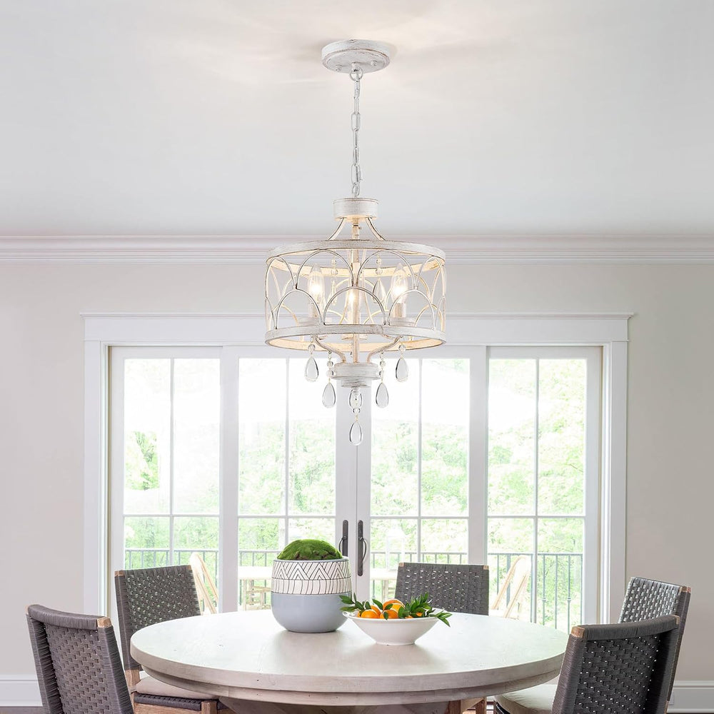 Small Crystal Chandelier, Modern Crystal Chandelier for Dining Room, Rustic F...
