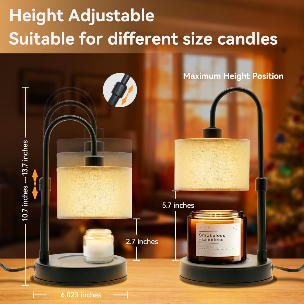 Dimmable Candle Warmer Lamp with Remote Control & Timer