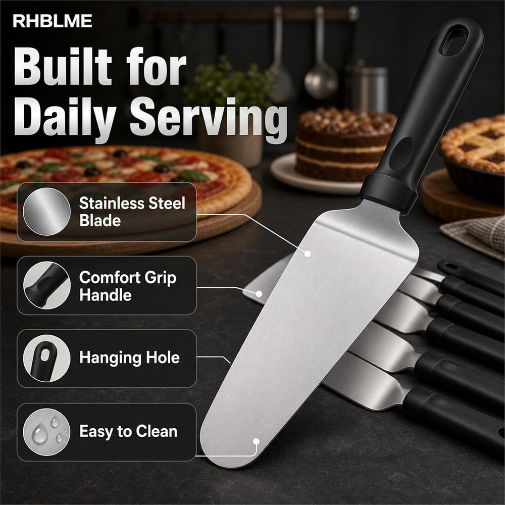 RHBLME 25 Pack Pizza Spatula, Pie Server Pie Cutter Cake Cutter, Stainless St...